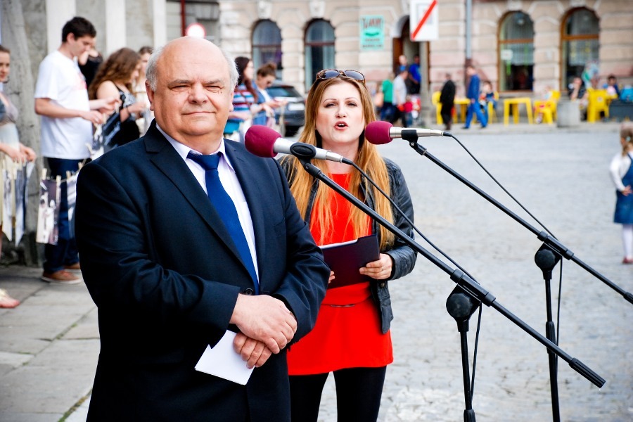 Uroczyste powitanie na rynku Jarosławia